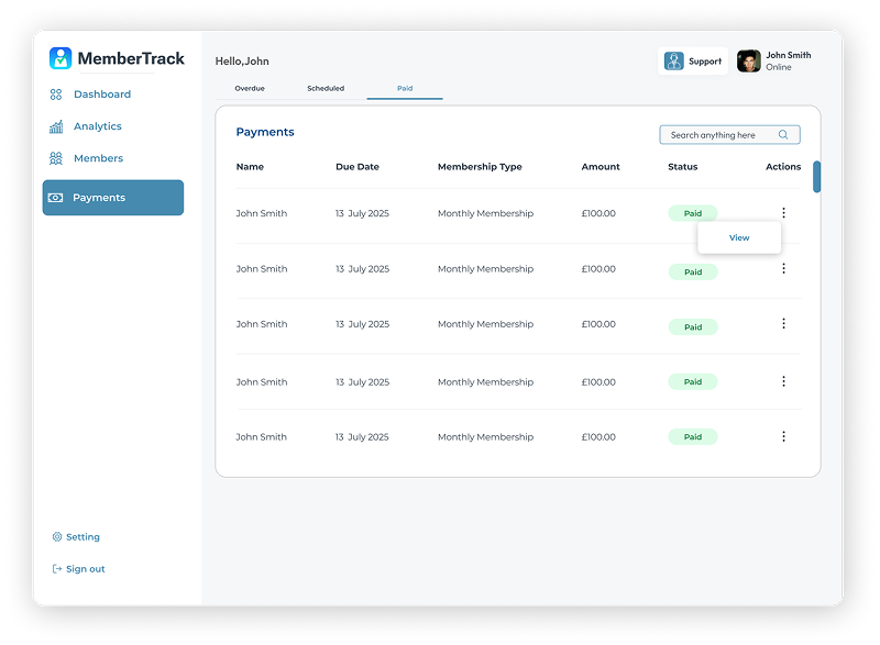Invoice Management - Laptop