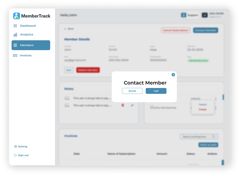 Member Profile Page - Laptop